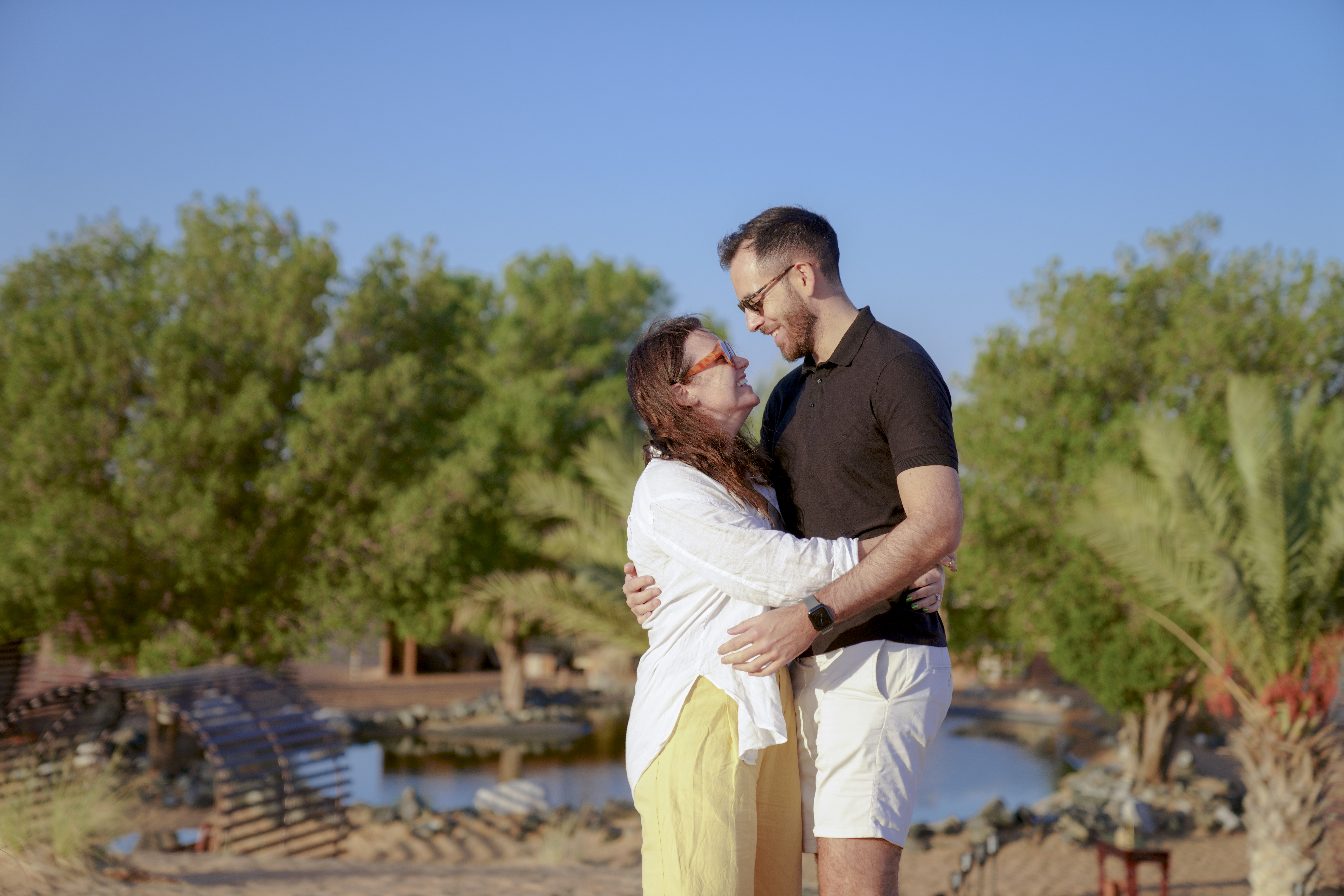 Couple in desert