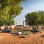Inside balloon desert camp