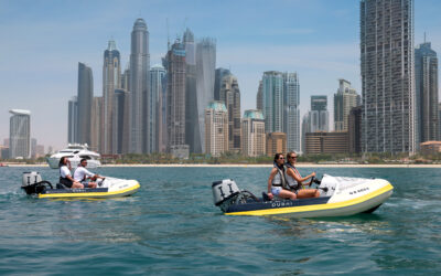 Fancy driving a boat around Palm Jumeirah?