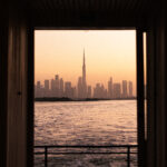 View of Burj Khalifa from Dubai Creek Dhow